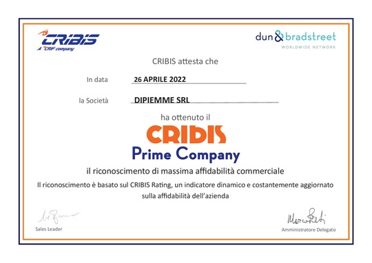 DIPIEMME - CRIBIS PRIME COMPANY
